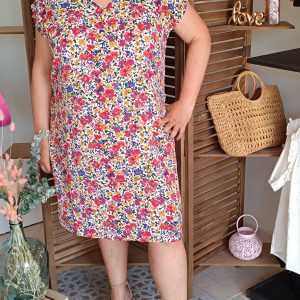 Robe fleurie Grande taille Shop' ton style