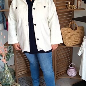 Veste laine bouillie Grande taille Shop' ton style