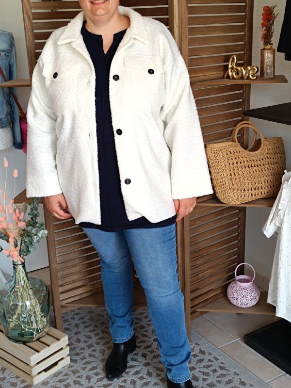 Veste laine bouillie Grande taille Shop' ton style