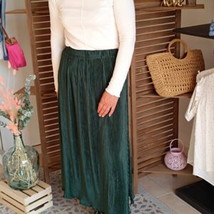 Jupe plissée satinée Shop' ton style