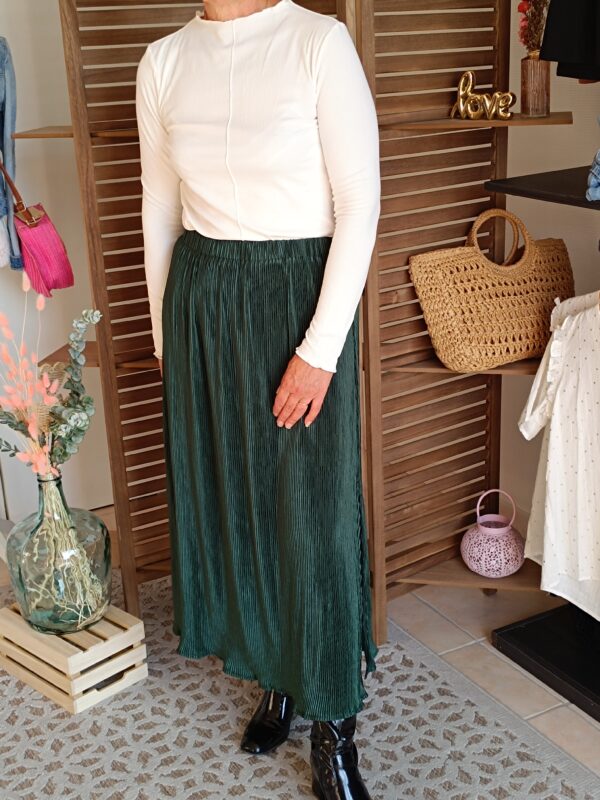 Jupe plissée satinée Shop' ton style