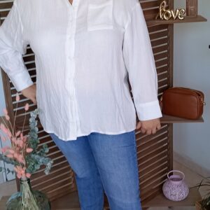 Chemisier gaze coton Grande taille Shop' ton style