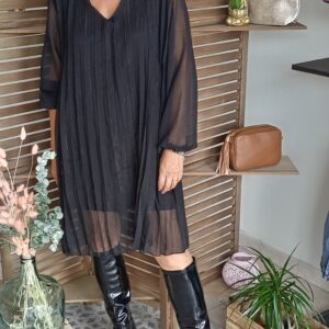 Robe voilage noir Shop' ton style