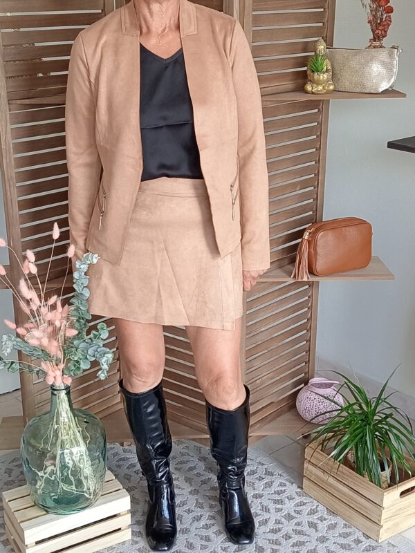 Veste suédine beige Shop' ton style