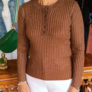 Pull marron Shop' ton style