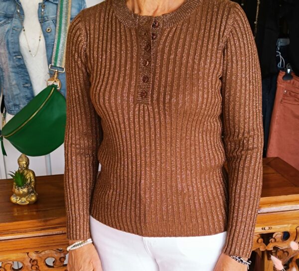 Pull marron Shop' ton style