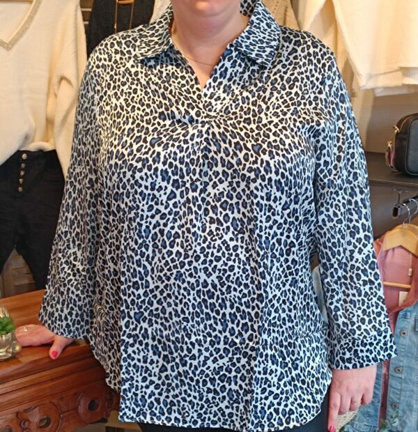 Chemise satinée motifs léopard Shop' ton style