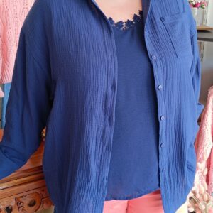 Chemise gaze coton grande taille Shop' ton style