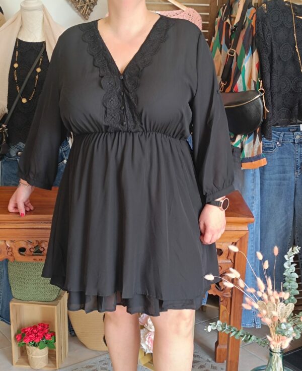 Robe noire Grande taille Shop' ton style