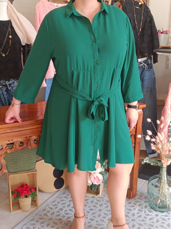 Robe verte grande taille Shop' ton style