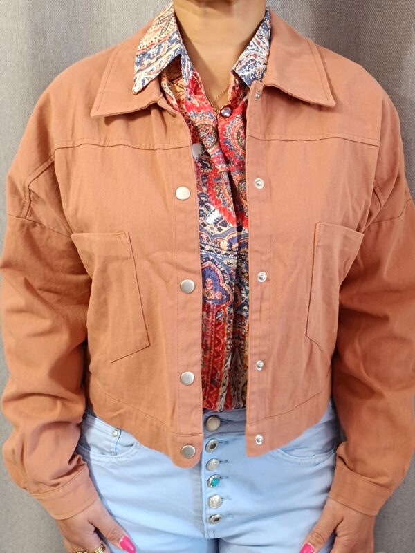 Veste coton terracotta Shop' ton style