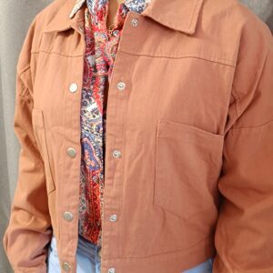 Veste coton terracotta Shop' ton style