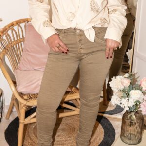 Jean taupe Place du jour Shop' ton style