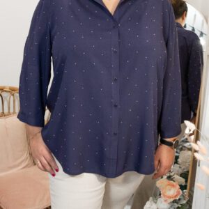 Chemisier marine grande taille Shop' ton style