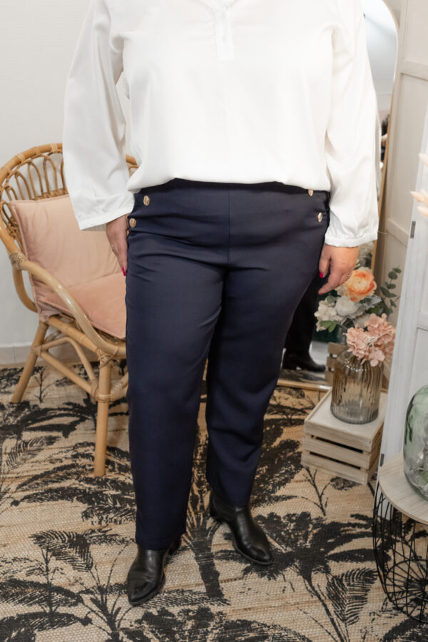 Pantalon marine grande taille Shop' ton style