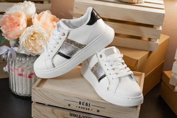 Baskets blanches Shop' ton style